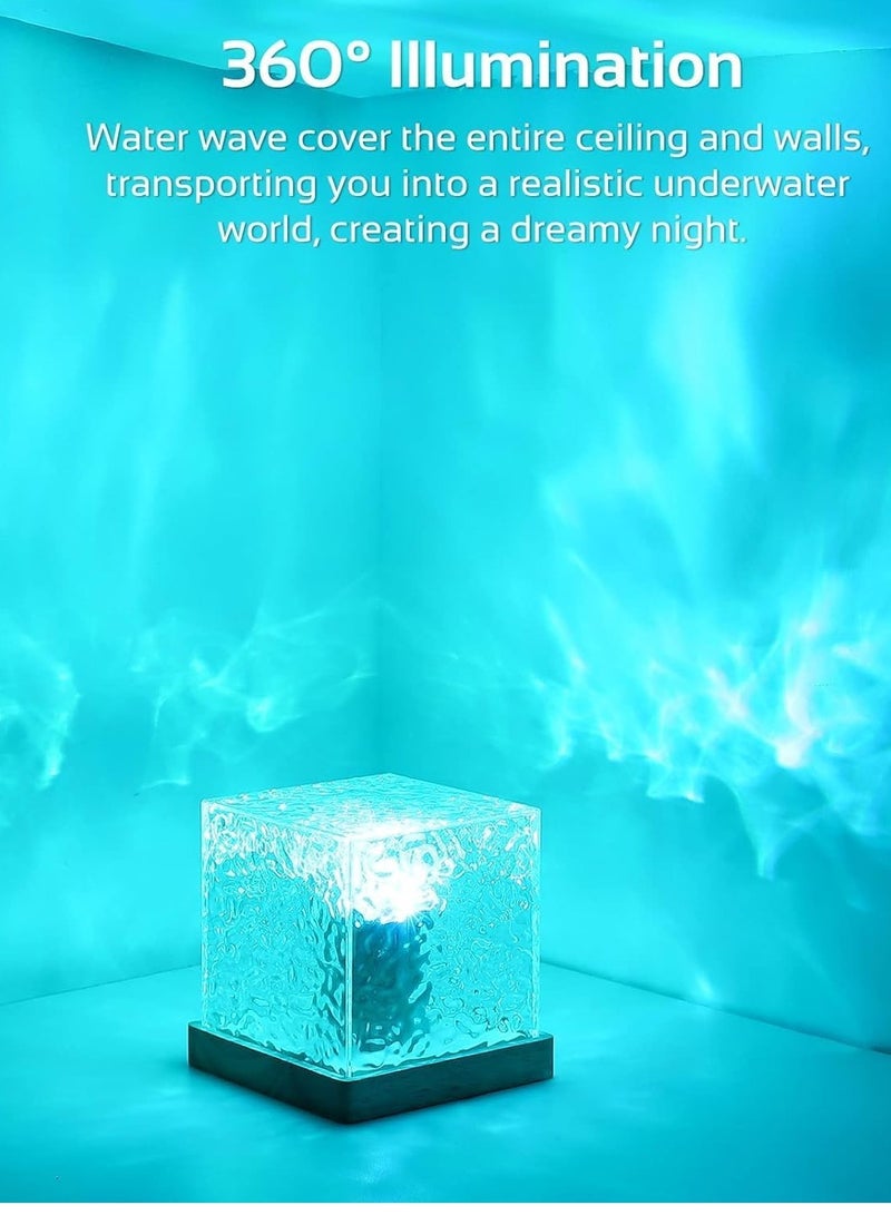 ELTRAZONE Projector Lights Ocean Wave - Romantic LED 3D Water Wave Effect Night Light, Crystal Table Lamp for Bedroom Decor, Warm Ambiance, Vibrant Colors, Perfect for Relaxation and Romantic Settings - Image 5