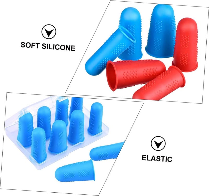 klarako 10pcs Scrapbooking Protectors Cracking Cots Sleeves Covers Scalding Finger Slip Trigger Anti Fingertip Protector Random Non- Tools Non-Slip with Sewing Sleeve Insulation Silicone - Image 2