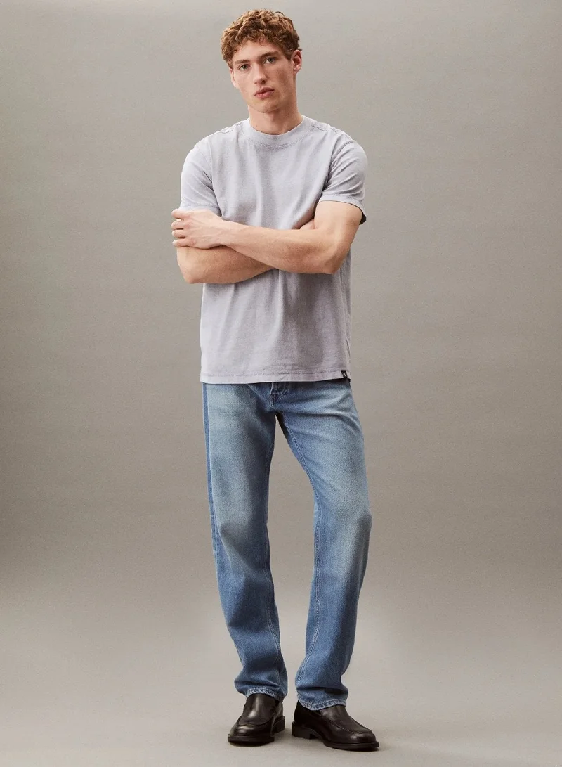 Calvin Klein Jeans  Washed Cotton T-shirt for Men | Best Price UAE