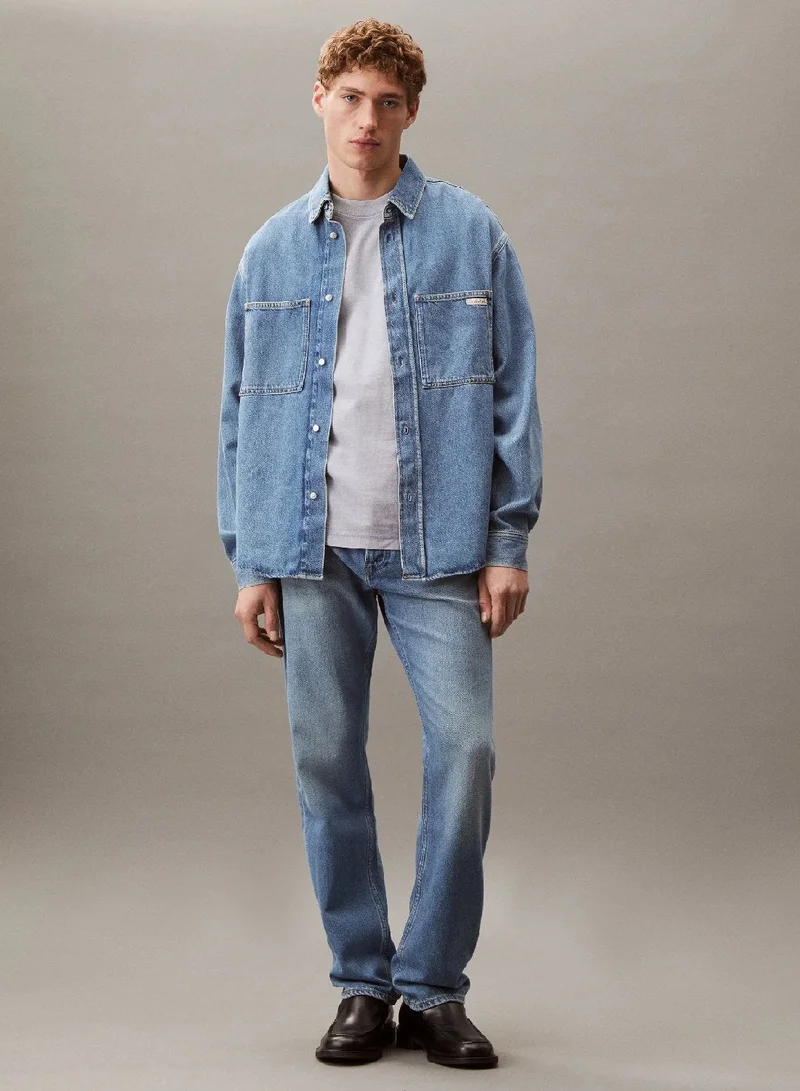 Calvin Klein Jeans  Washed Cotton T-shirt for Men | Best Price UAE