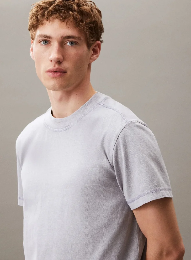 Calvin Klein Jeans  Washed Cotton T-shirt for Men | Best Price UAE