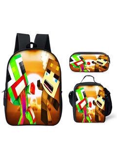 Generic Printed Pattern Three-piece Set Of Schoolbags Shoulder Bags And Pencil Cases For Primary And Secondary School Students 