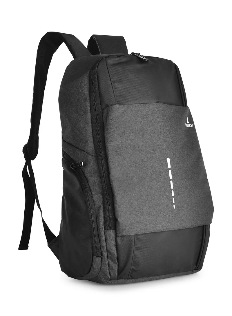تراك حقيبة الظهر من تراك بمنفذ USB ، قماش لون أسود