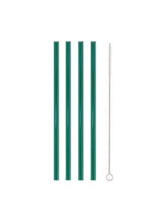 Set of 4 Eco-Friendly Reusable Glass Drinking Straws with Cleaning Brush - Sustainable Alternatives for Plastic Straws, Ideal for Daily Use, Travel, and Parties. Enjoy Refreshing Beverages - pzsku/Z47F9A88E99153BA059EFZ/45/1746216828/6dd20733-5e00-45bd-b3b2-85e0830b9a39