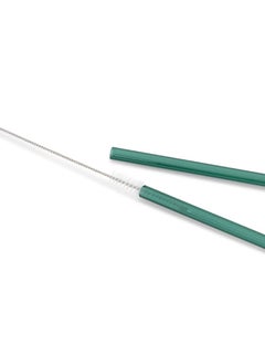 BRIGHTLY LABS Set of 4 Eco-Friendly Reusable Glass Drinking Straws with Cleaning Brush - Sustainable Alternatives for Plastic Straws, Ideal for Daily Use, Travel, and Parties. Enjoy Refreshing Beverages  - Image 3