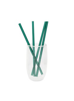 BRIGHTLY LABS Set of 4 Eco-Friendly Reusable Glass Drinking Straws with Cleaning Brush - Sustainable Alternatives for Plastic Straws, Ideal for Daily Use, Travel, and Parties. Enjoy Refreshing Beverages  - Image 2