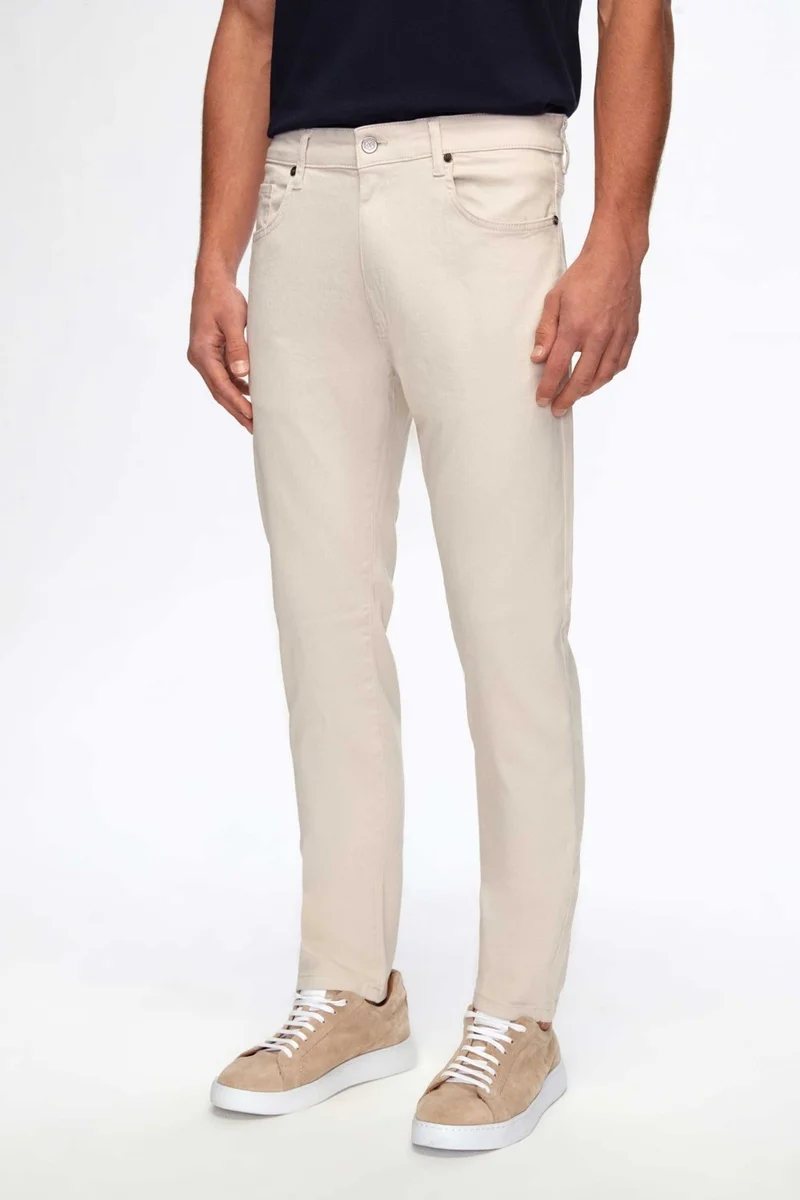D'S DAMAT Ds Damat Slim Fit Stone Gabardine Denim Trousers