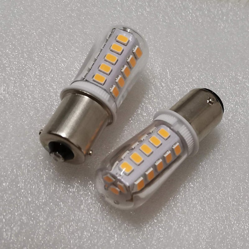 LEMENG لمبة LED BA15S 12V S8 SC 3W 300Lm 2700K بيضاء دافئة، قاعدة بايونت مفردة 1156 1141 P21W، إضاءة المناظر الطبيعية RV كامبر قارب مقطورة AC/DC 12 فولت - عبوة 4 - Image 4