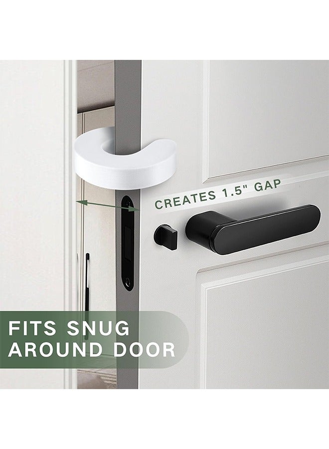 Finger Pinch Guard - 6PCS.  Child Proofing Doors Made Easy with Soft Yet Durable Foam Door Stopper.  Prevents Finger Pinch Injuries, Slamming Doors, and Baby or Pet from Getting Locked in Room - Image 2