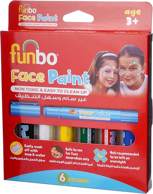 فانبو أعواد طلاء الوجه 6 جرام عبوة = 6 ألوان - Image 1