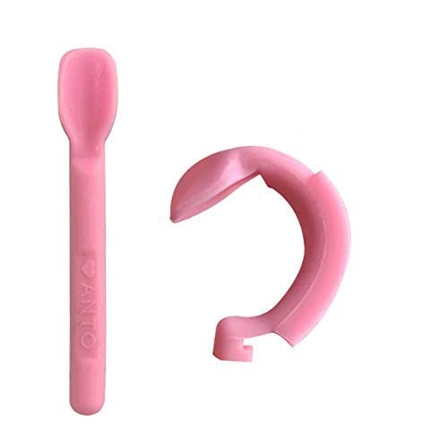 AITIME Soft Contact Lens Insertion and Removal Tool Set - Contact Lens Handler Device Includes Tweezers and Soft Silicone Scoop, Contact Lenses Removers for Travel Home Use (Pink) - Image 2