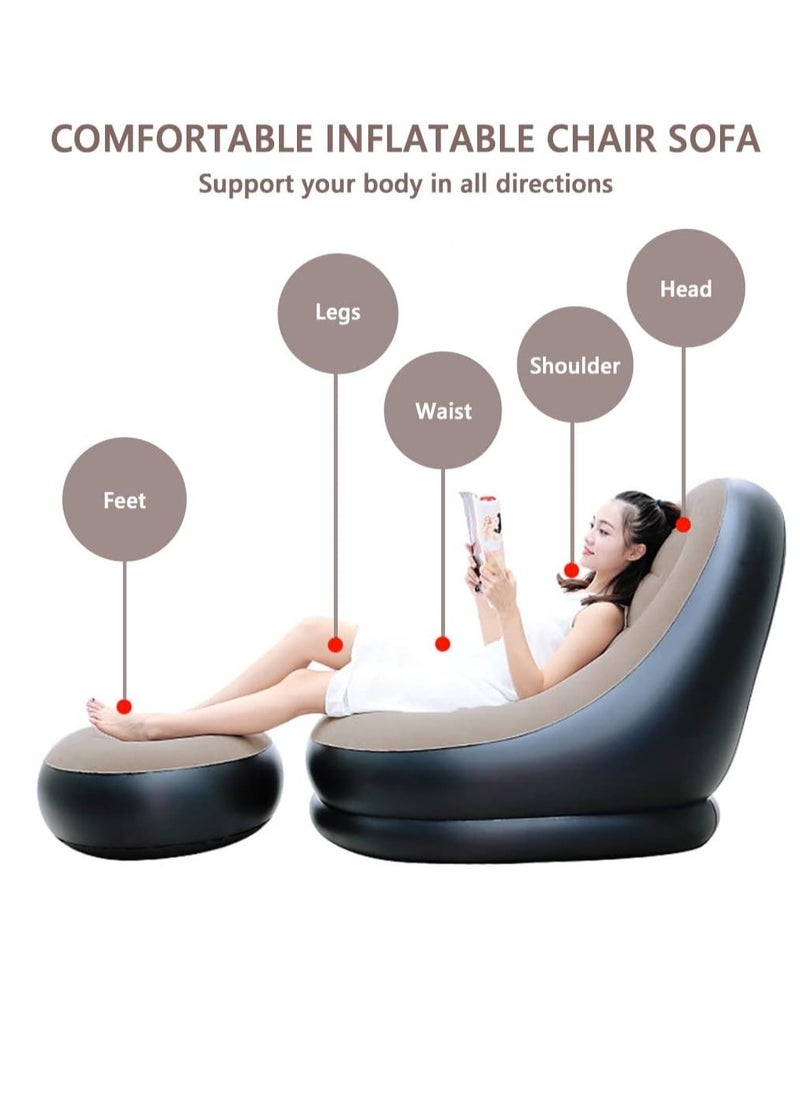 Generic - Inflatable Sofa Household Outdoor Inflatable Stool Sofa Leisurely Inflatable Sofa - Image 1