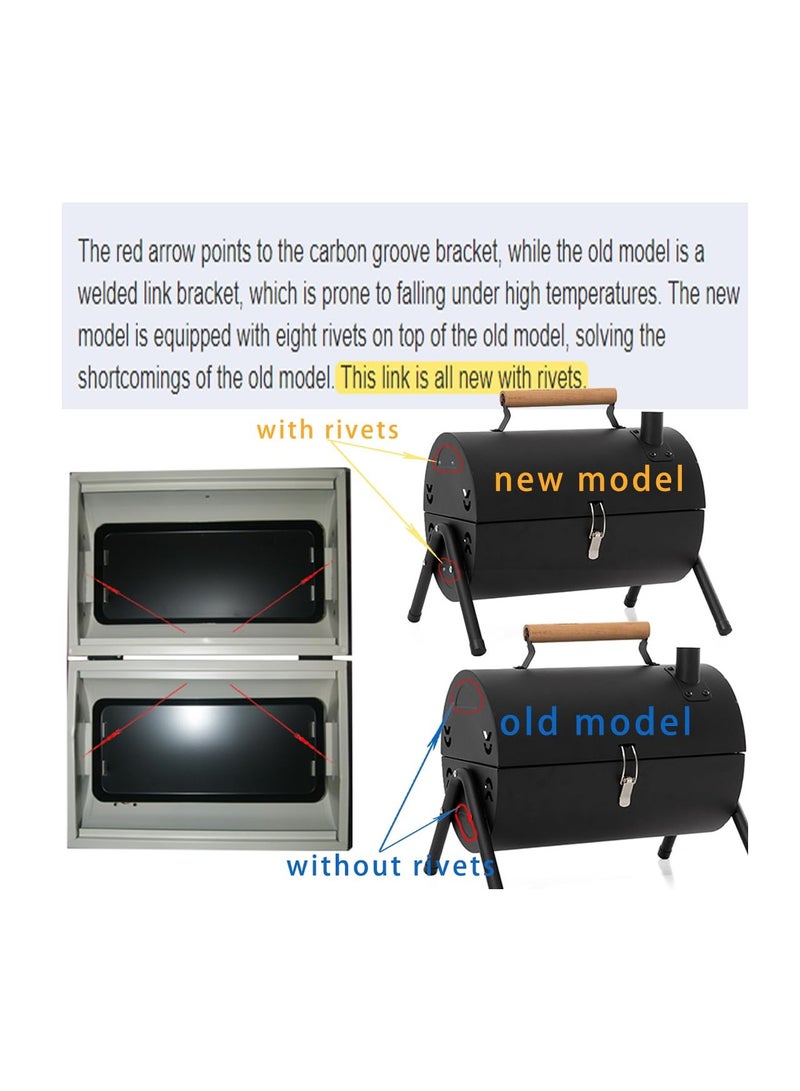 شو وو شواية فحم محمولة، مناسبة للأنشطة الخارجية والتخييم والنزهات وحفلات الشاطئ وطهي المأكولات البحرية وشواء اللحوم وشرائح اللحم المقلي لعدة أشخاص. - Image 4