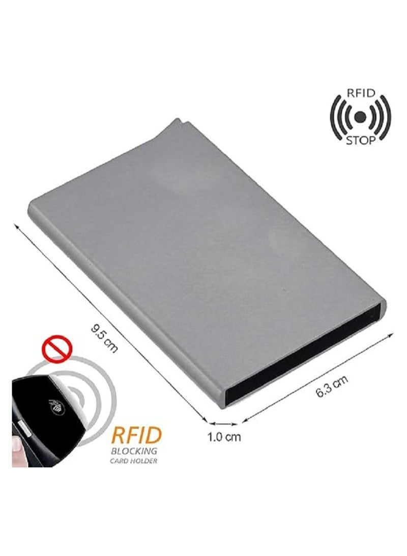 Aluminum wallet - aluminum ball - with blocking identification technology - Image 3