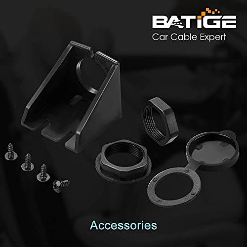 BATIGE Type C 3.1 and USB 3.0 Car Mount Flush Cable Male to Female Waterproof Extension for Car Truck Boat Motorcycle Dashboard Panel - 3ft - Image 5