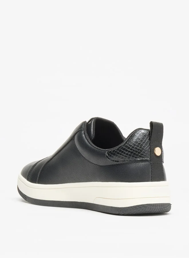 Flora Bella By Shoexpress Women's Solid Slip-On Low Ankle Sneakers