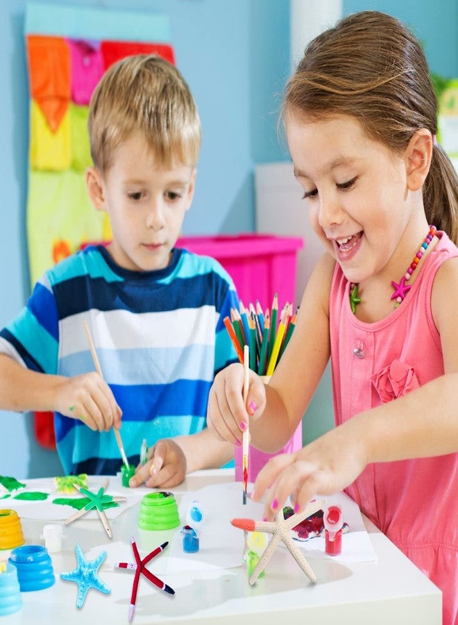 Lucky Baby Christmas Starfish Tree Ornaments, 15pcs 2.3-4.3 Inch Hanging Star Fish Shells Decor for Crafts, Sea Stars for Beach Holiday Wedding Party Decorations - Image 5