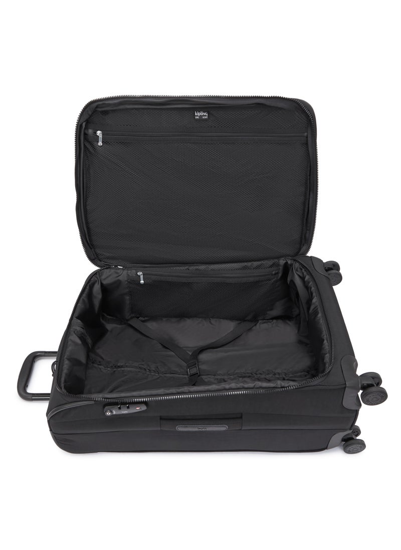 kipling - New Youri Spin Medium Wheeled Travel Case with Extendable Trolley Handle Black Noir - Image 1