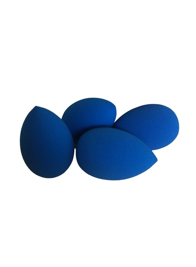 MEGAGA USA NOTCH Egg Shape Makeup Puff Sponge Blender for Perfect Makeup Blending Color Blue