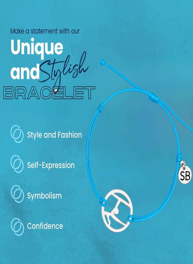 Sportybella Gymnastics Bracelet for Girls - Adjustable Stainless Steel Charm Wristband - Waterproof Teal Cord - Inspirational Gift for Athletes, Daughters, Friends, Teammates - Image 5