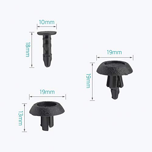 Lantee Car Clips - 50 Pcs Engine Cover Bumper Radiator Cover & Grille Push-Type Retainer Fasteners for Toyota & Lexus 90467-07211 - Image 3