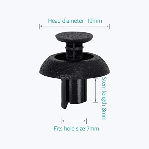 Lantee Car Clips - 50 Pcs Engine Cover Bumper Radiator Cover & Grille Push-Type Retainer Fasteners for Toyota & Lexus 90467-07211 - Image 2