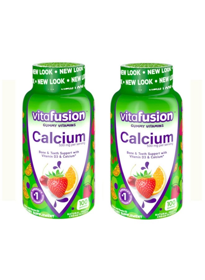 Vitafusion Gummies Calcium with Vitamin D3, 100 Count, Pack of 2 - Image 1