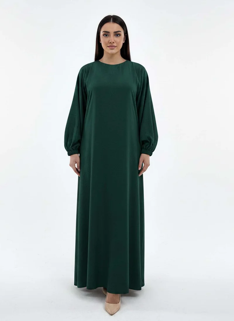 MSquare Fashion Lightweight Green Harir Maqsood Prayer Abaya