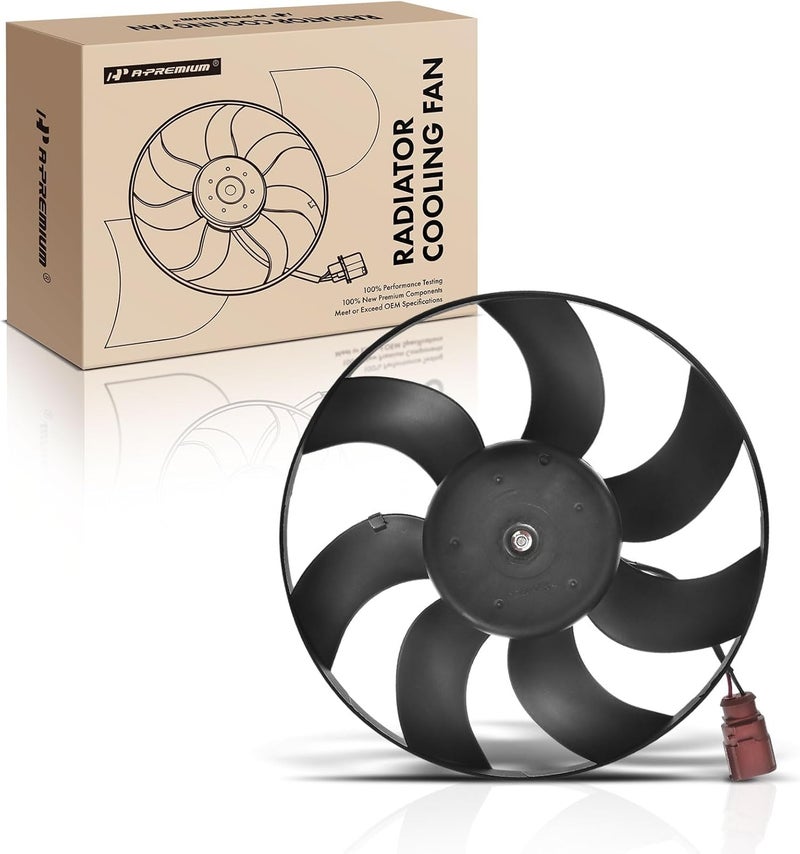A-Premium Right Engine Radiator Cooling Fan Assembly - Image 1