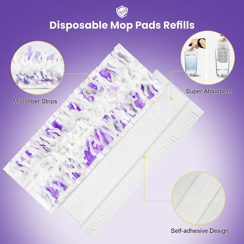 Fenkabs 40 Pack Disposable Refill Pads for Power Mopâ„¢ Multi-Surface and for PowerMopâ„¢ Wood Mop, Repalcement Spray Mopping Pads for All Safe Floors - Image 3