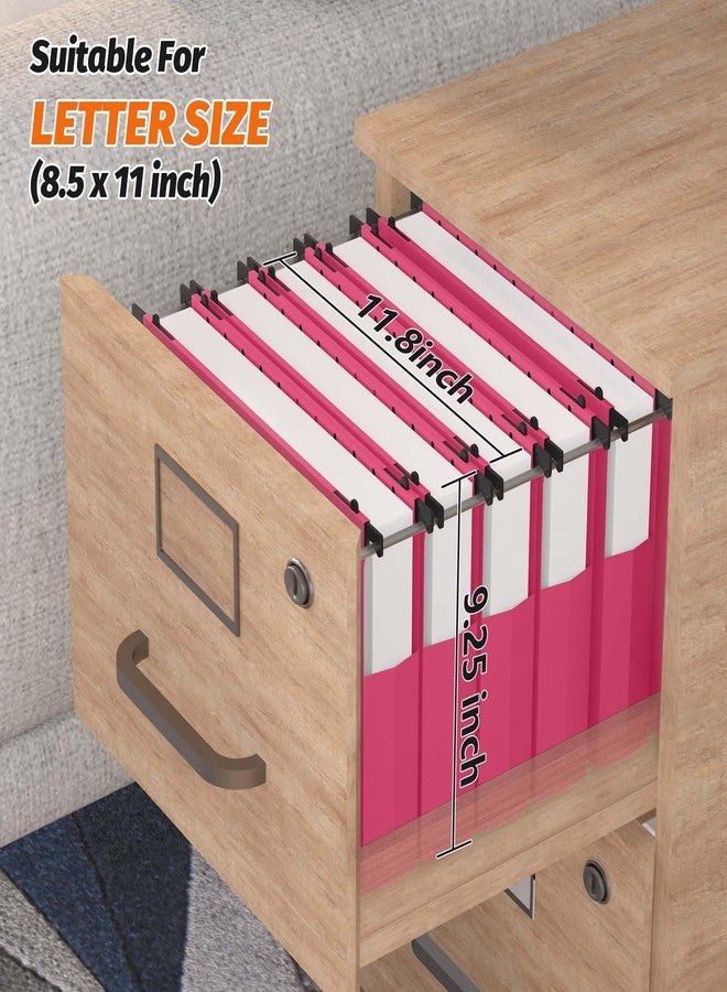 Shutex Extra Capacity Plastic Hanging File Folders,12 Pack Reinforced Expanding Hang Folder Letter Size,Accordian Pocket,Heavy Duty 2 Inch Expansion, Hard Hanging Folder Organizer for Office Home,Pink - Image 3