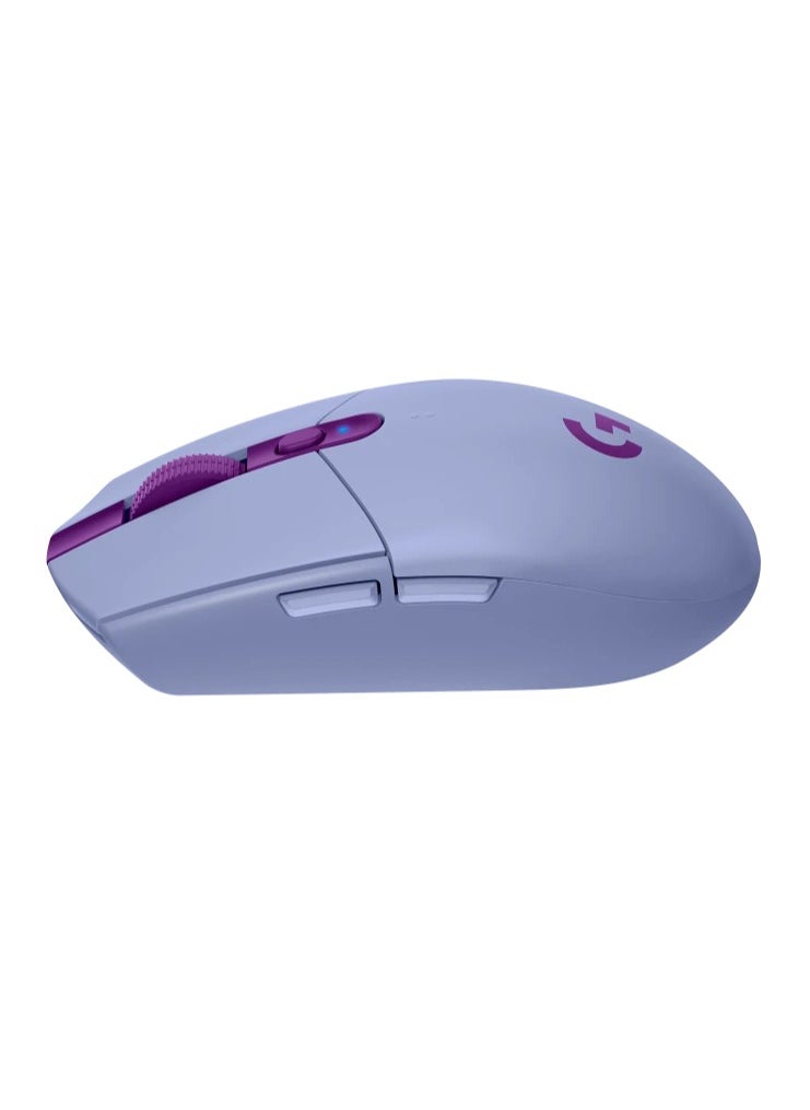 LOGI Logitech G304 Lightspeed wireless gaming mouse,HERO Sensor,Zero smoothing/acceleration/filtering,200 – 12,000 DPI,6 Programmable Button,250h Battery Life,On-Board Memory,Purple  - Image 4
