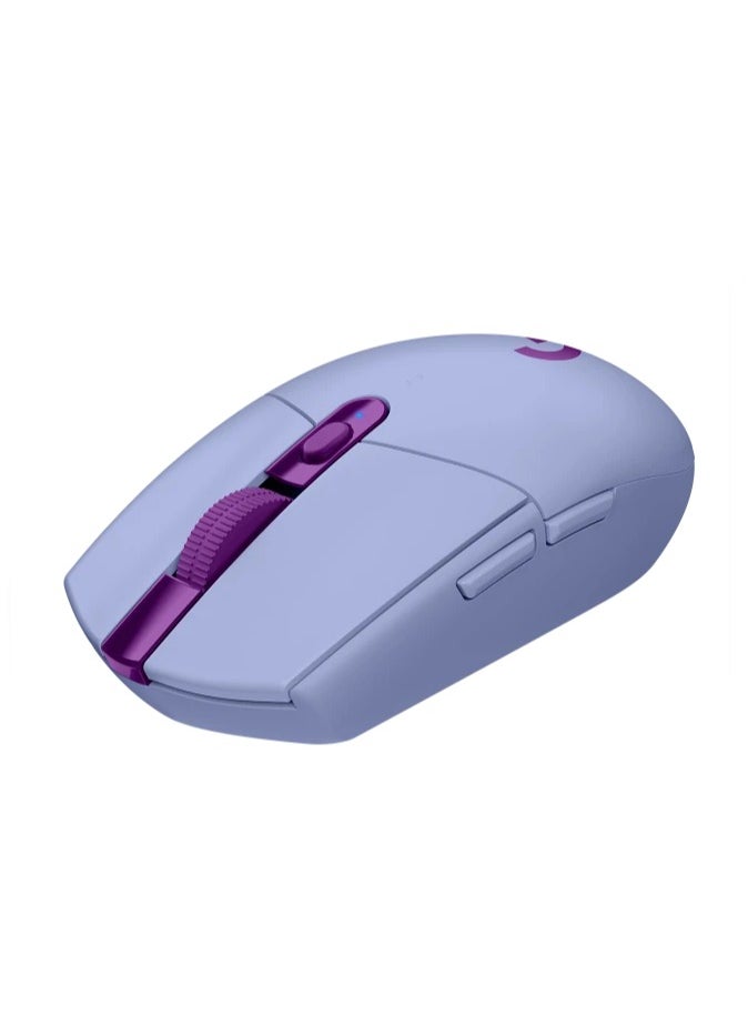 LOGI Logitech G304 Lightspeed wireless gaming mouse,HERO Sensor,Zero smoothing/acceleration/filtering,200 – 12,000 DPI,6 Programmable Button,250h Battery Life,On-Board Memory,Purple  - Image 3