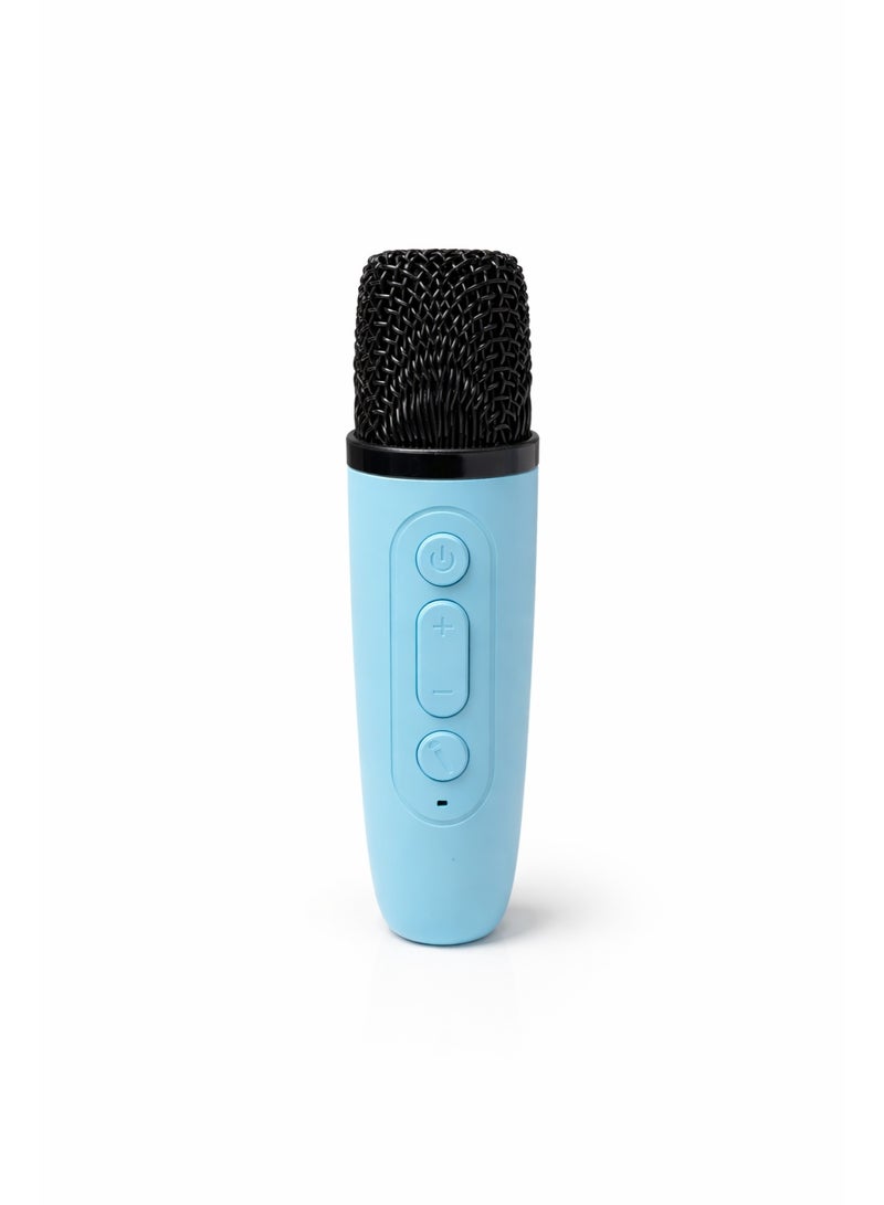 Portable Wireless Karaoke Speaker Set with Handheld Microphone , TF Card & 3.5mm Support - Blue - Image 5