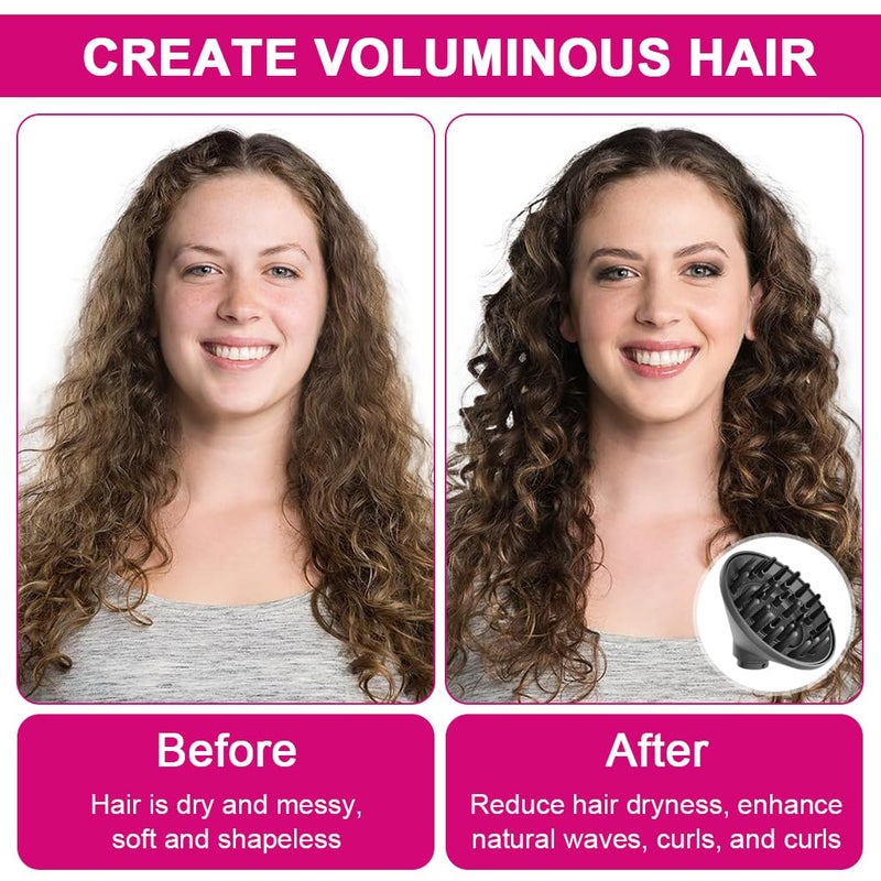 May Create ملحق موزع الهواء لدايسون إير وراپ HS01 HS05 HS08، تحويل لدايسون إير وراپ ستايلر إلى مجفف شعر، فوهة موزع مطورة لتجفيف أسرع وتحديد تجاعيد الشعر - Image 5