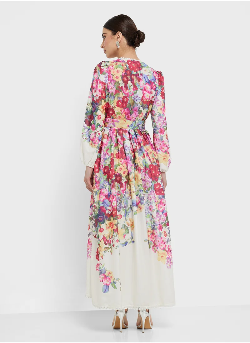 Khizana Floral Print Dress