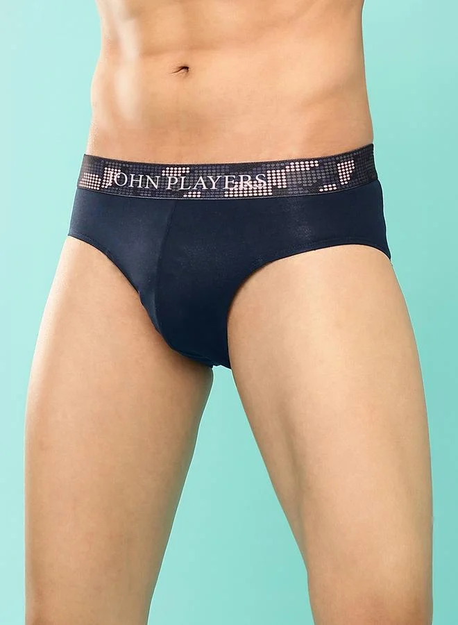 John Players John Player Pack of 2 - Solid Briefs with Sublimation Waistband