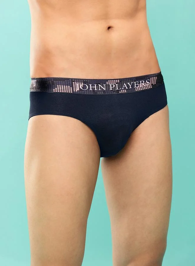 John Players John Player Pack of 2 - Solid Briefs with Sublimation Waistband