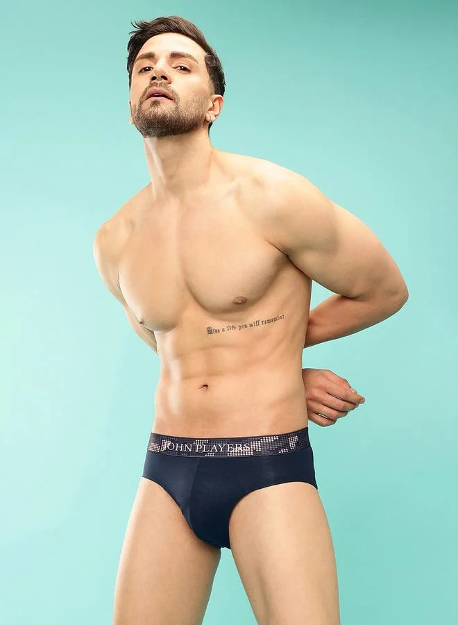 John Players John Player Pack of 2 - Solid Briefs with Sublimation Waistband