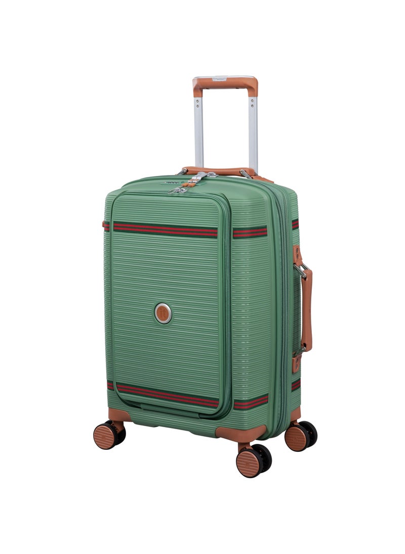 it Luggage Illustrious II, Unisex Polypropylene Material Hard Case Luggage, 8x360 degree Spinner Wheels, Expandable Trolley Bag, Double TSA lock, SKU15-3108B08, Cabin With Packet Size, Color Green Tea  - Image 1