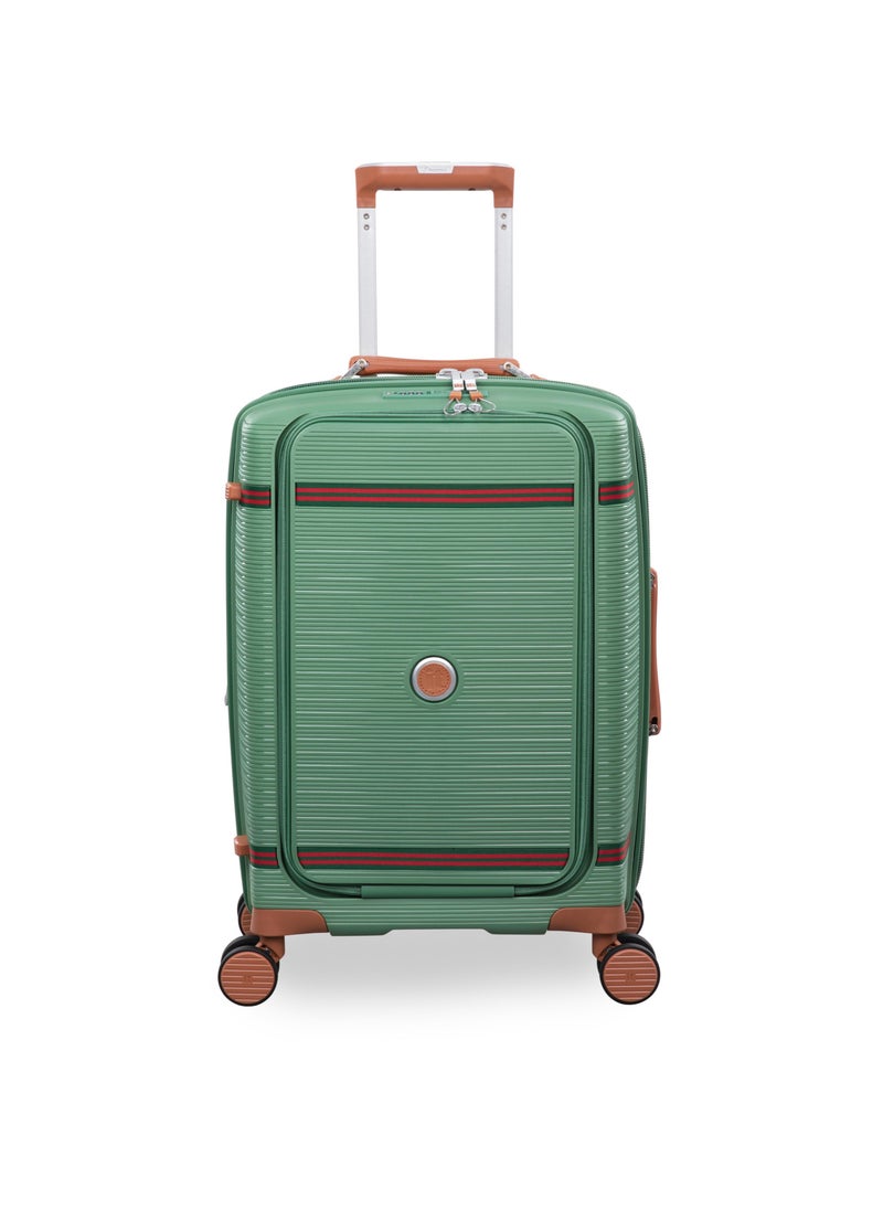 it Luggage Illustrious II, Unisex Polypropylene Material Hard Case Luggage, 8x360 degree Spinner Wheels, Expandable Trolley Bag, Double TSA lock, SKU15-3108B08, Cabin With Packet Size, Color Green Tea  - Image 2