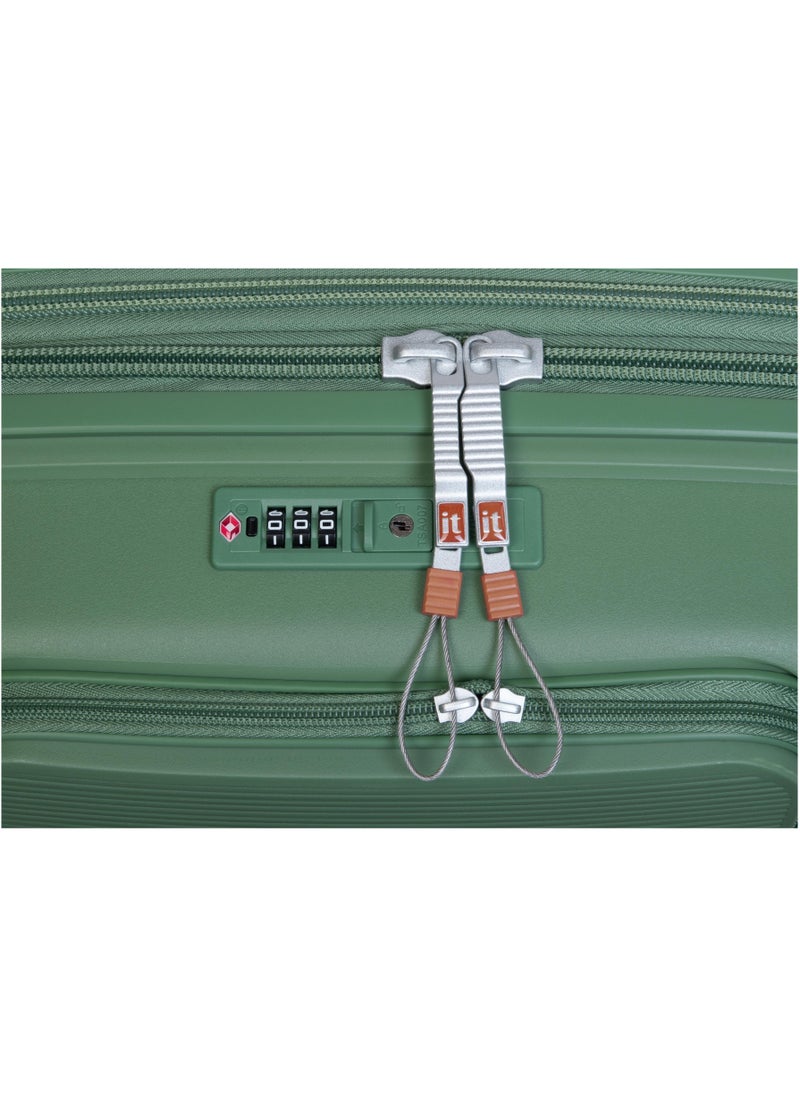 it Luggage Illustrious II, Unisex Polypropylene Material Hard Case Luggage, 8x360 degree Spinner Wheels, Expandable Trolley Bag, Double TSA lock, SKU15-3108B08, Cabin With Packet Size, Color Green Tea  - Image 5