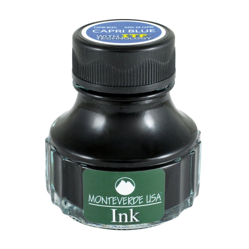 Monteverde USA Ink with ITF Technology, 90 ml Capri Blue (G308CB)