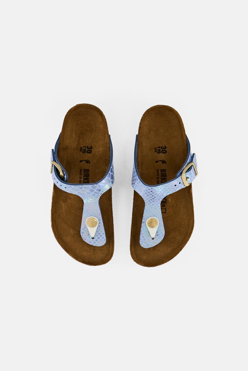 BIRKENSTOCK Kids Girl Slip On Cork Sandals, Multicolor - Image 3