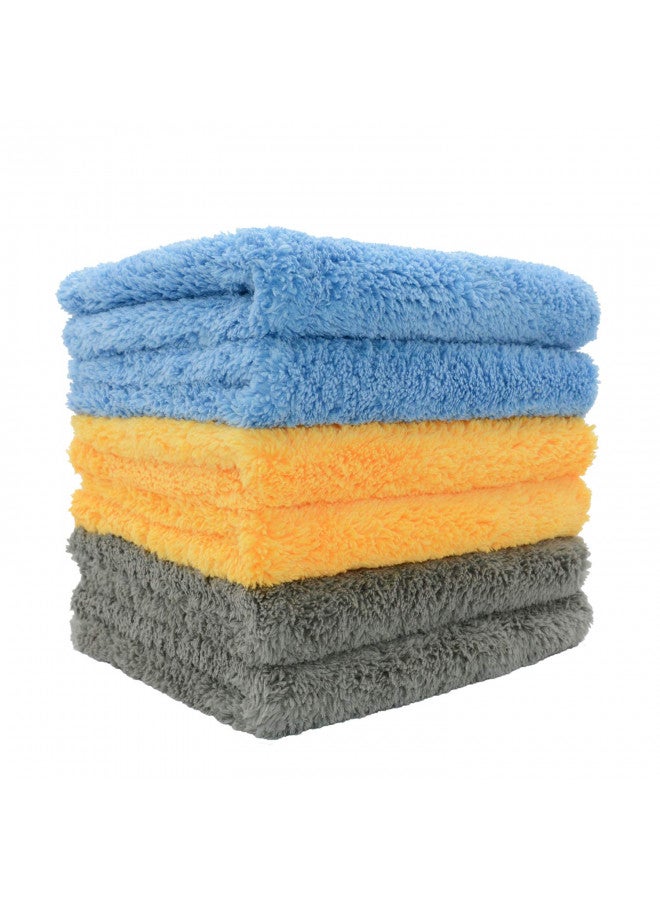 CARCAREZ Microfiber Towels for Cars, Car Drying Wash Detailing Towel with Plush Edgeless Microfiber Cloth (Multi) - Image 1