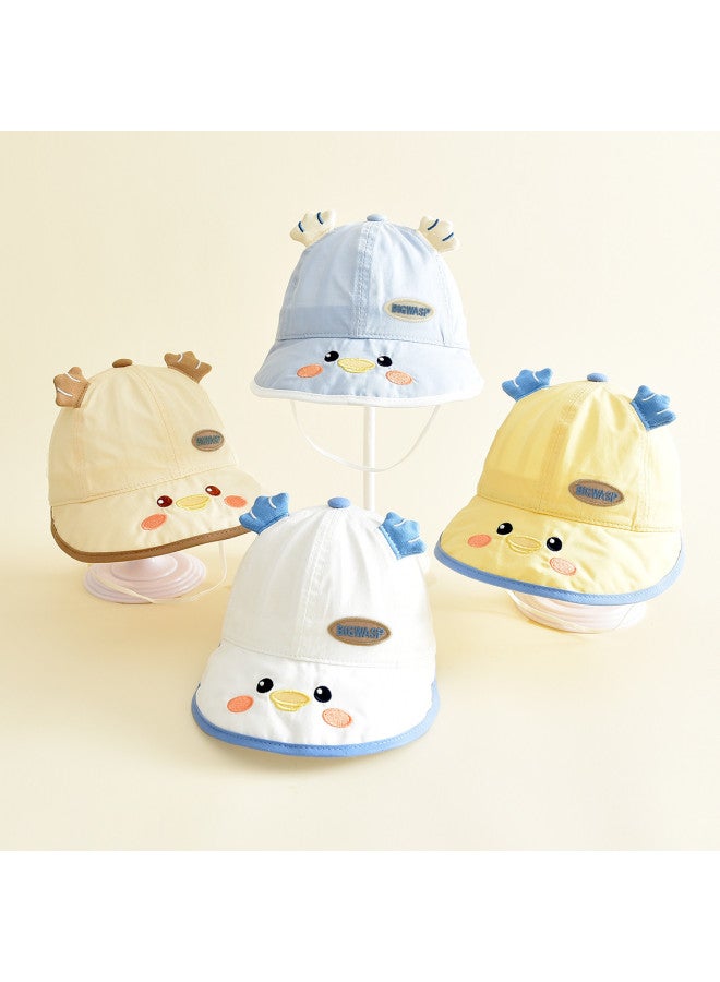 Bumblebee قبعات أطفال للجنسين قبعة شمسية خارجية للأطفال قبعة دلو لطيفة كرتونية بريم عريض قبعة صياد - Image 4