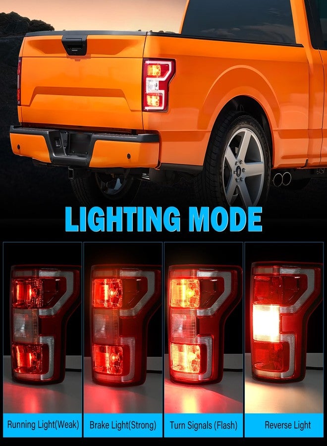 مجموعة مصابيح خلفية BeamTrack F150، متوافقة مع فورد F-150 موديلات 2018-2020، جهة الراكب اليمنى، LED، أحمر، مصباح سيارة، مصباح خلفي - Image 3