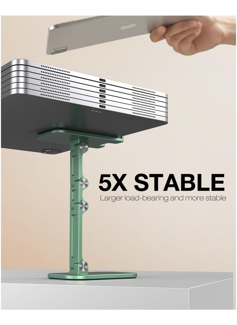 MIRFA - Foldable Phone Stand With Adjustable Height and Angle for Desk (Green) - Image 1