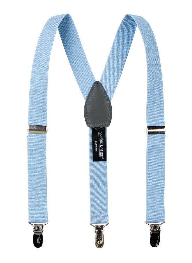 Spring Notion Boys' Suspenders and Red Bow Tie Set Light Blue/Burgundy XL - Image 2