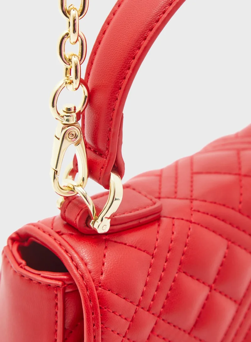 Love Moschino Quilted Satchel